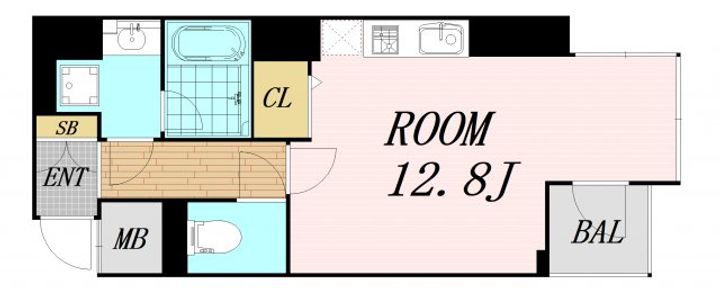 エトワール北新地の間取り