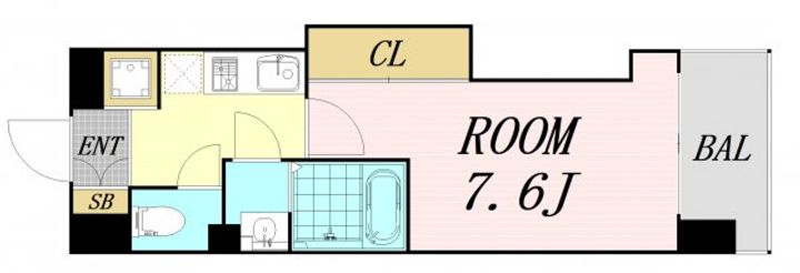 Luxe難波西2の間取り