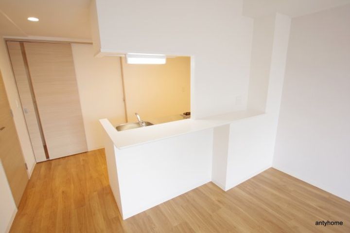 大阪府大阪市北区中之島4丁目(マンション)の賃貸物件のキッチン