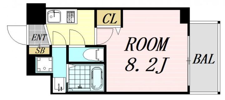 ディームス江坂の間取り