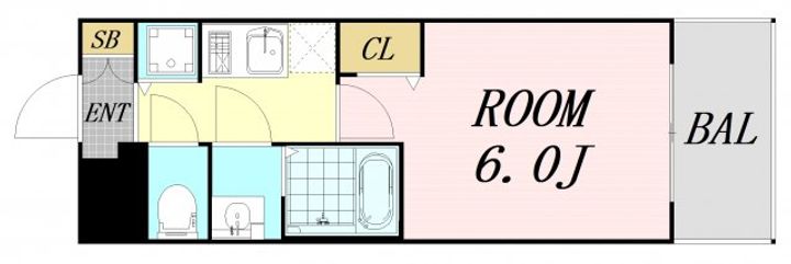 プレサンス新大阪ザシティの間取り