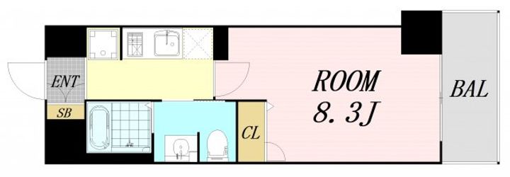 大阪府大阪市都島区網島町(マンション)の賃貸物件の間取り