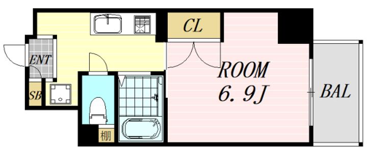 ル・パルトネール梅田北の間取り
