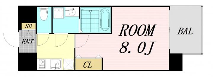 S-RESIDENCE新大阪WESTの間取り