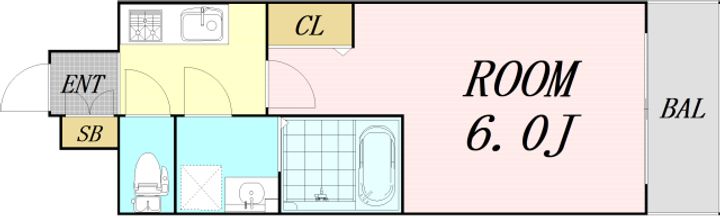 大阪府大阪市東淀川区菅原1丁目(マンション)の賃貸物件の間取り