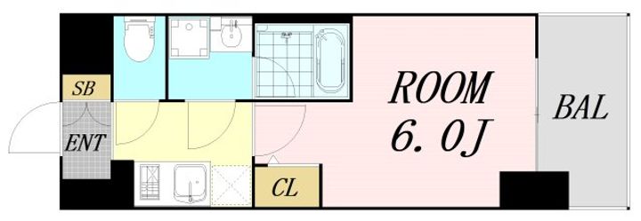 エスリードレジデンス梅田マークスの間取り