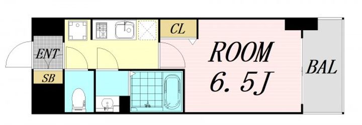 スワンズシティ新大阪ヴィーヴォの間取り