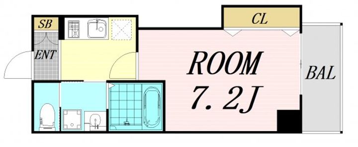 大阪府吹田市広芝町(マンション)の賃貸物件の間取り