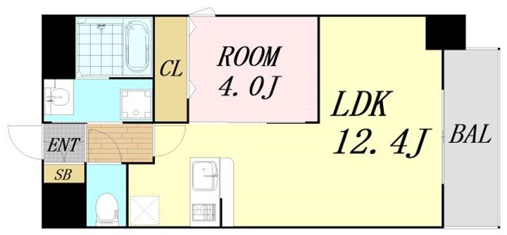 Alivis北梅田 の間取り