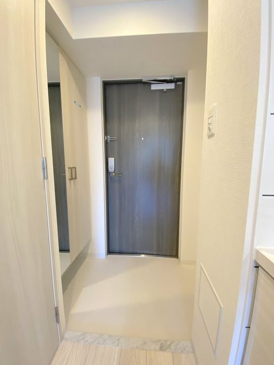 エスリード弁天町桜通レジデンスの玄関