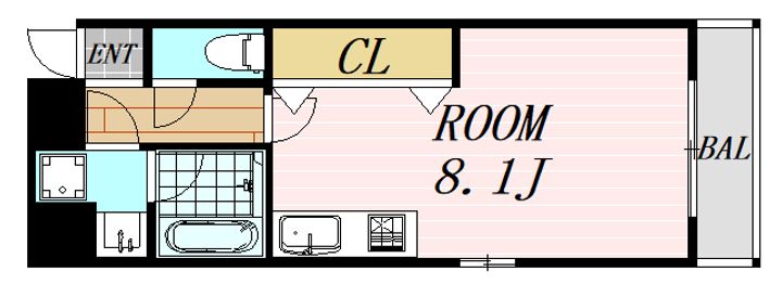 アーデン江坂2の間取り