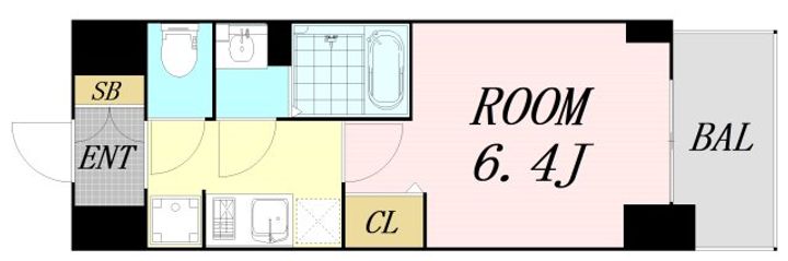 大阪府大阪市東淀川区淡路4丁目(マンション)の賃貸物件の間取り