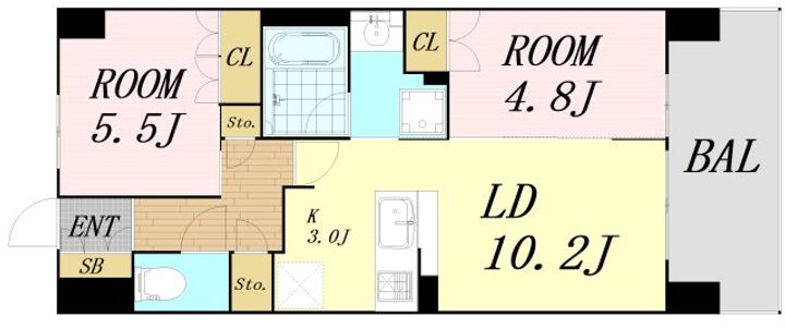 アーバンパーク淡路の間取り