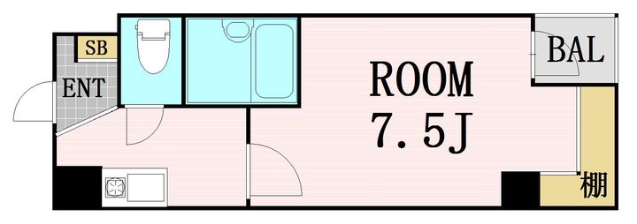 大阪府大阪市北区豊崎2丁目(マンション)の賃貸物件の間取り