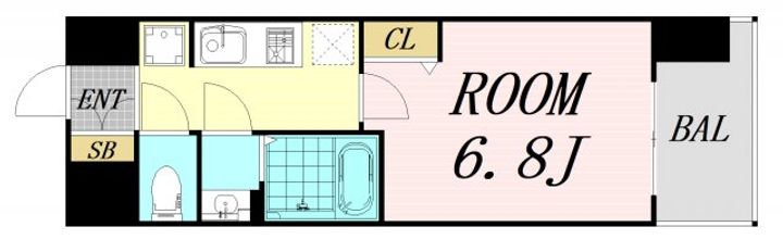 アドバンス大阪ヴェンティの間取り