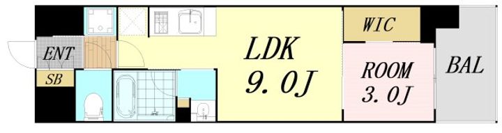 リビオメゾン新大阪の間取り
