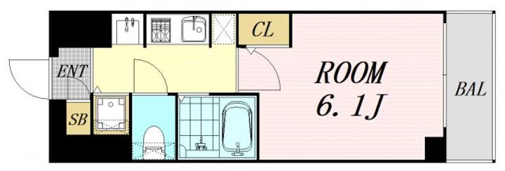 プレサンス天神橋ディオレの間取り