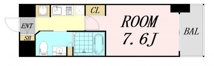 大阪府大阪市淀川区西宮原1丁目(マンション)の賃貸物件の間取り