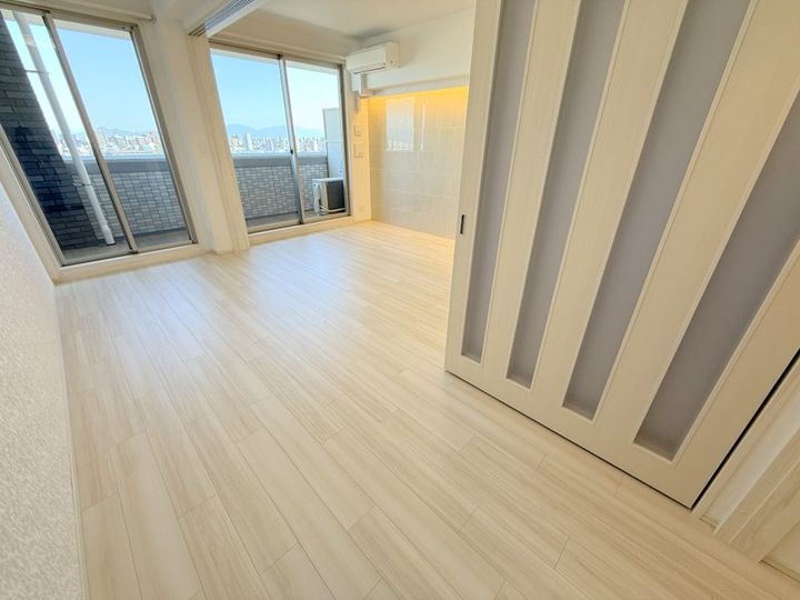 プレジオ帝塚山の寝室