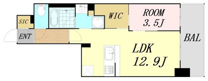 大阪府大阪市淀川区宮原1丁目(マンション)の賃貸物件の間取り