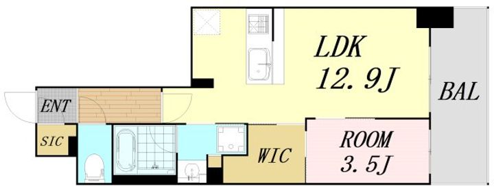 リビオメゾン新大阪の間取り