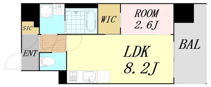 コンフォリア・リヴ南森町Ⅱの間取り