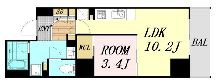 アーバネックス天満橋Frontの間取り