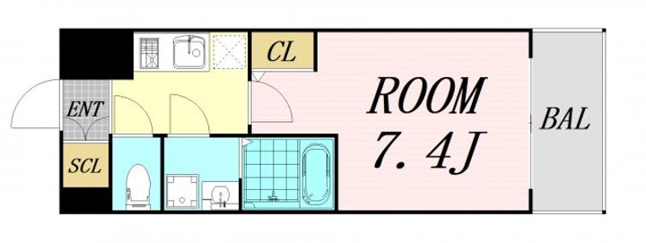 大阪府大阪市北区大淀中5丁目(マンション)の賃貸物件の間取り