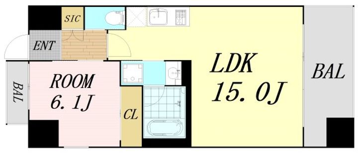 プレジオ帝塚山の間取り