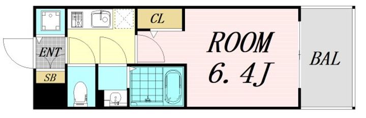 エスリード新大阪ザ・プレミアEASTの間取り
