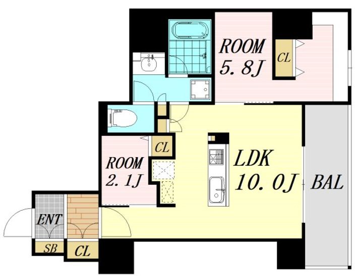 アーバネックス天満橋Frontの間取り