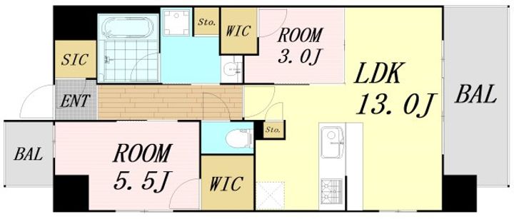 スプランディッド城東関目の間取り