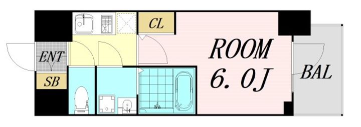 エスリード弁天町NORTH RESIDENCEの間取り