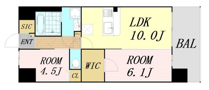 スプランディッド梅田グランノースの間取り