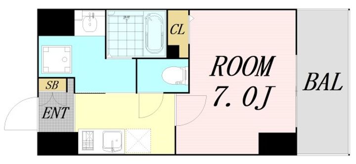 ブランシエスタ都島通の間取り