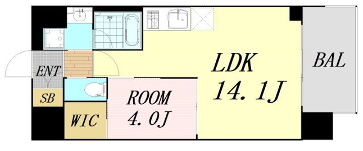 大阪府東大阪市高井田元町2丁目(マンション)の賃貸物件の間取り