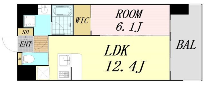 大阪府東大阪市高井田元町2丁目(マンション)の賃貸物件の間取り