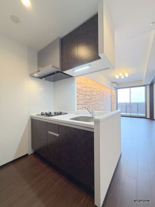 大阪府東大阪市高井田元町2丁目(マンション)の賃貸物件のキッチン