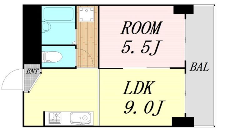 コープ野村梅田A棟の間取り