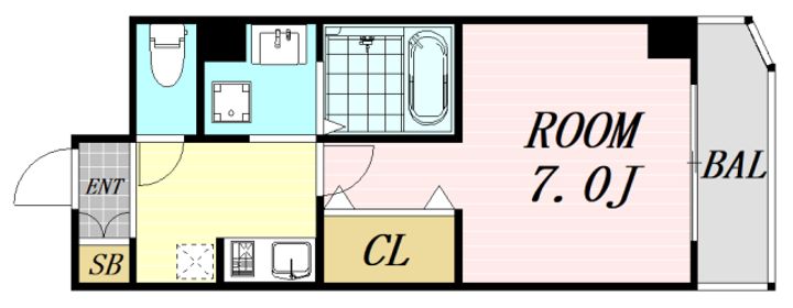 大阪府大阪市北区大淀南3丁目(マンション)の賃貸物件の間取り