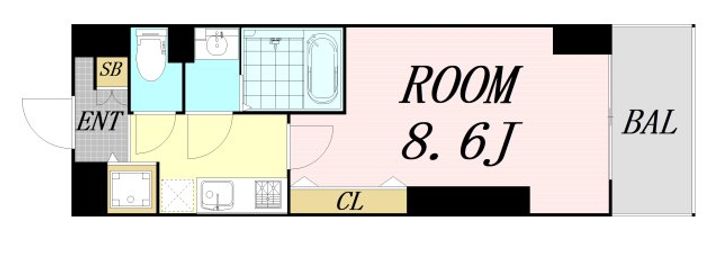 Luxe玉造3の間取り