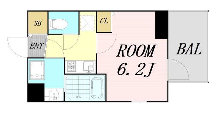 プレサンス玉造駅前ルージュの間取り