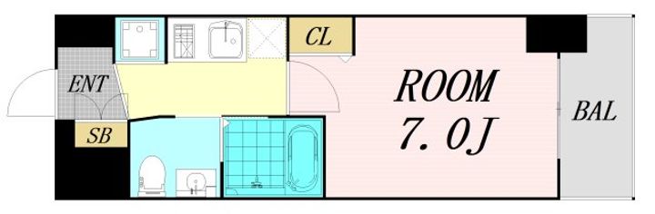 TLRレジデンス本町WESTの間取り