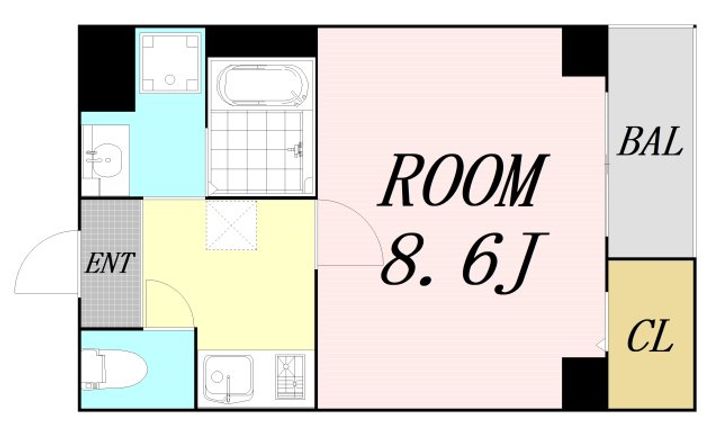ソリティア桃谷の間取り