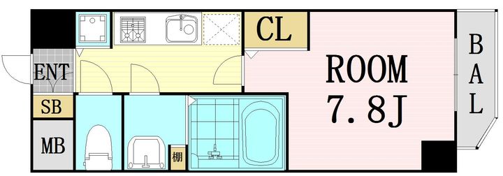 プレサンス梅田東ベータの間取り