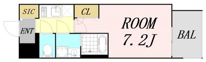 大阪府東大阪市長田西4丁目(マンション)の賃貸物件の間取り