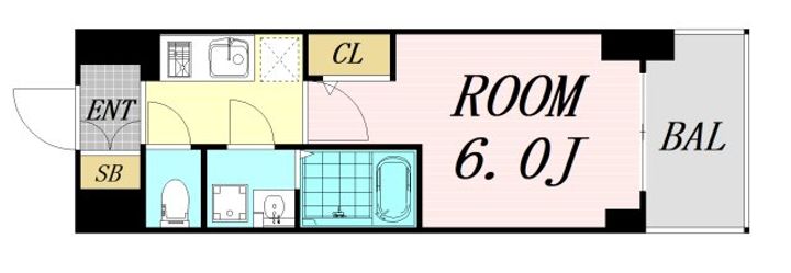 大阪府大阪市東淀川区東淡路4丁目(マンション)の賃貸物件の間取り