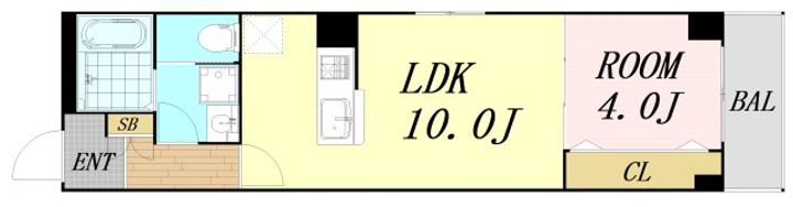 Raffine大阪九条の間取り