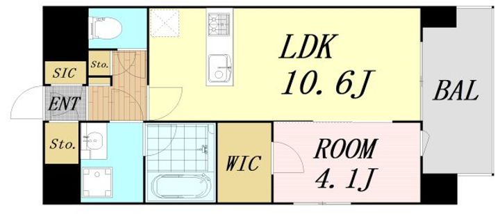 LA GRACE SENBAYASHIの間取り