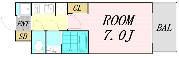 S-RESIDENCEドーム前千代崎の間取り